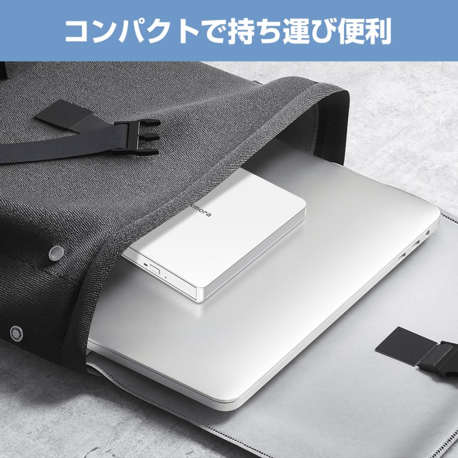 DVDドライブ 外付け CDドライブ USB 3.0 DVD プレイヤー ポータブルドライブ 静音 高速 軽量 CD/DVD読取/書込 Window/Mac OS対応 送料無料 | ブランド登録なし | 13