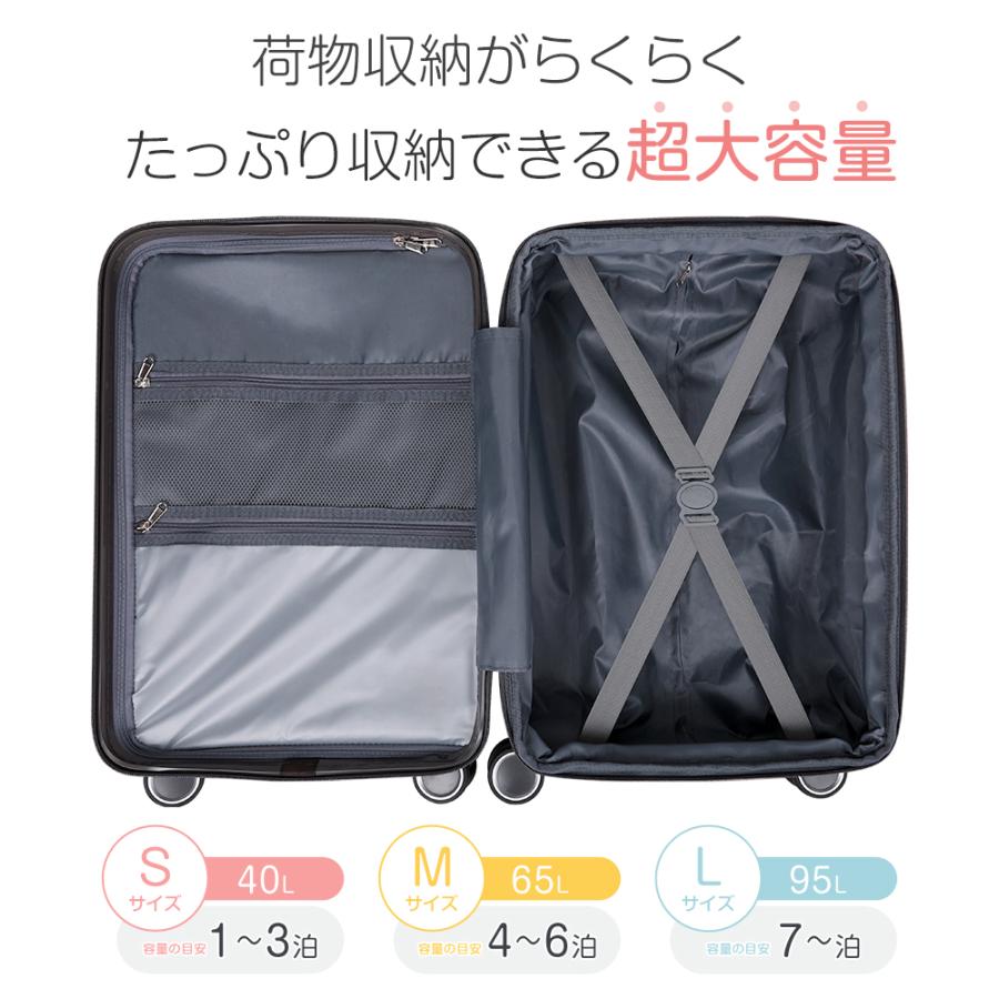 BARGOCH 拡張機能付き スーツケース 機内持ち込み 軽量 大型 静音