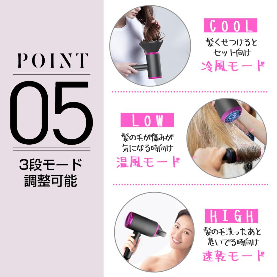 Bestore ドライヤー ヘアドライヤー 速乾 恒温ヘアケア 大風量 温度