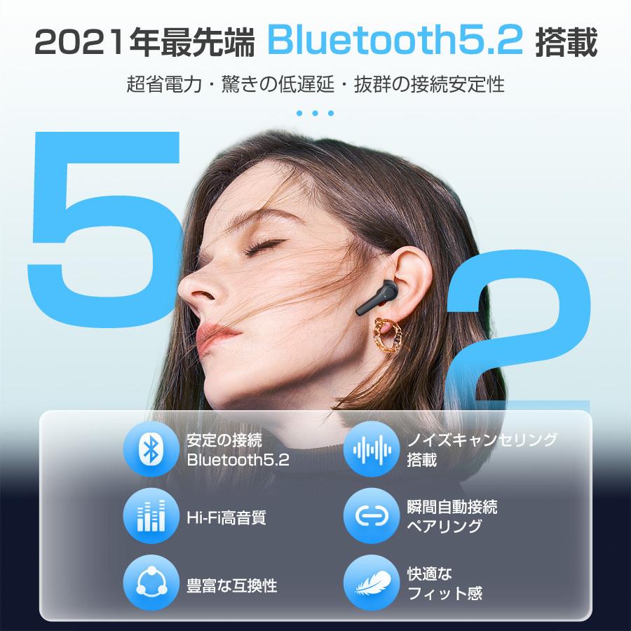 ワイヤレスイヤホン Bluetooth5.2 イヤホン ノイズキャンセ ワイヤレスイヤホン Bluetooth5.2 イヤホン ノイズキャンセ