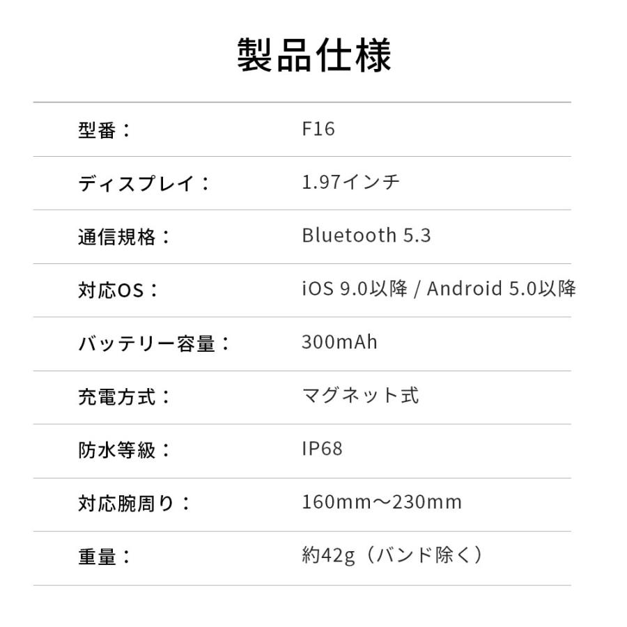 スマートウォッチ 通話機能 【初発売＆AI搭載】 血中酸素 心拍数 睡眠検測 1.97インチ 歩数計 懐中電灯 IP67防水 長時間待機 腕時計 iPhone/Android対応 爆買 | ブランド登録なし | 22