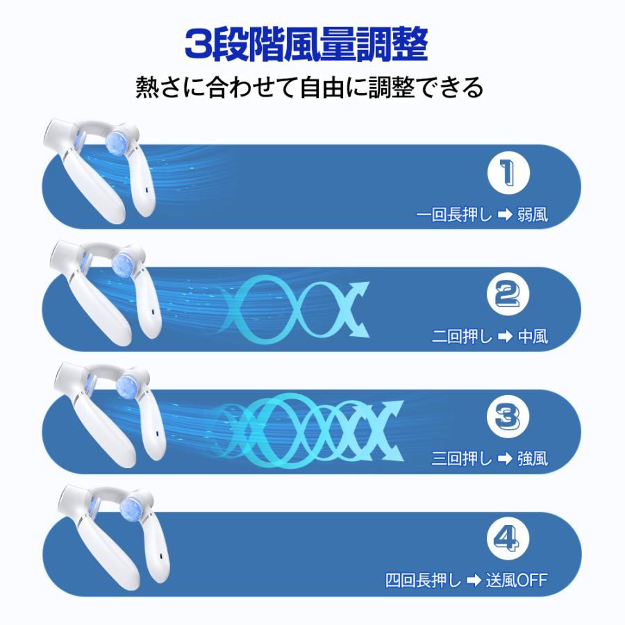 首掛け扇風機 扇風機 ネッククーラー 2つ冷却プレート ペルチェ
