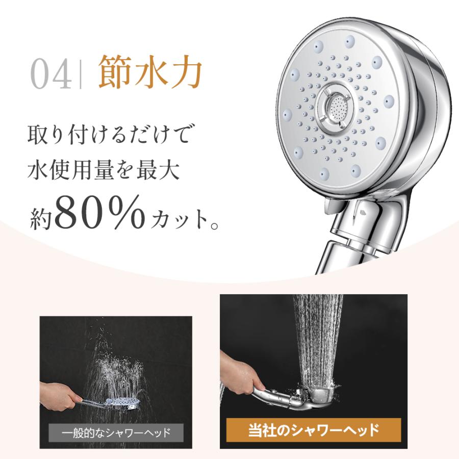 シャワーヘッド シャワー インターフェース ナノバブル 5段階モード
