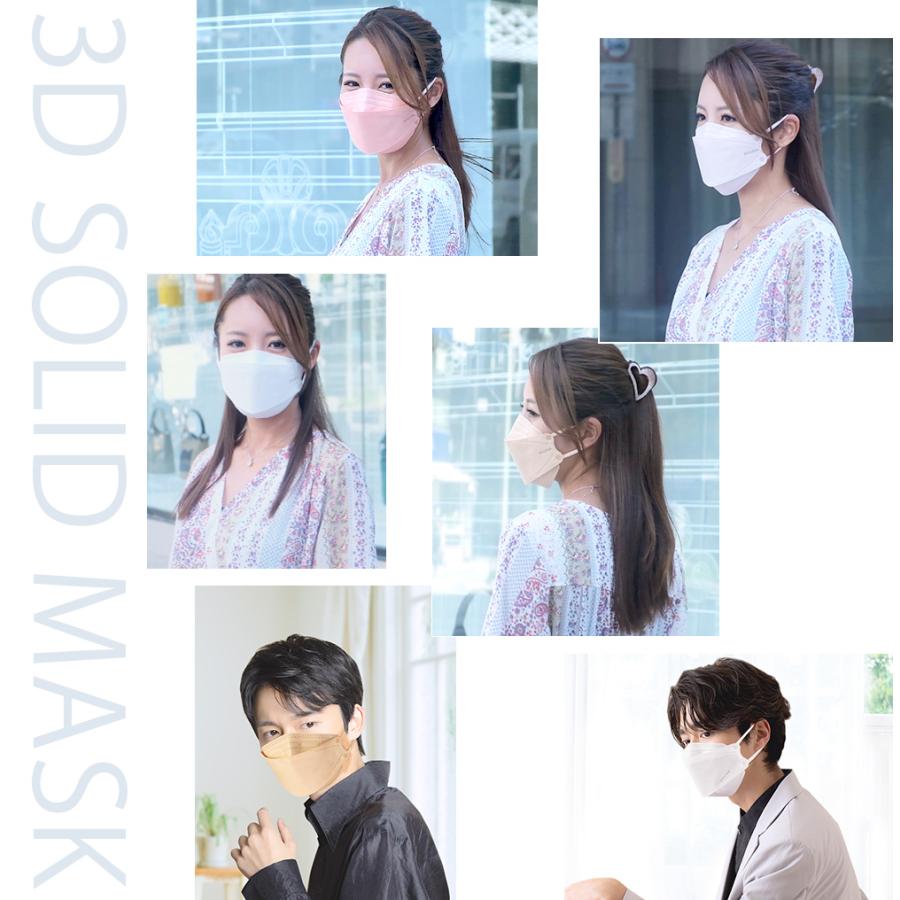 マスク 不織布 立体 日本製 個包装 21枚 3Dマスク 不織布 柳葉型 4層構造 耳が痛くない 肌に優しい カケンテスト済み 99.9%遮断 花粉 使い捨て 男女兼用 | SOUSIA | 07