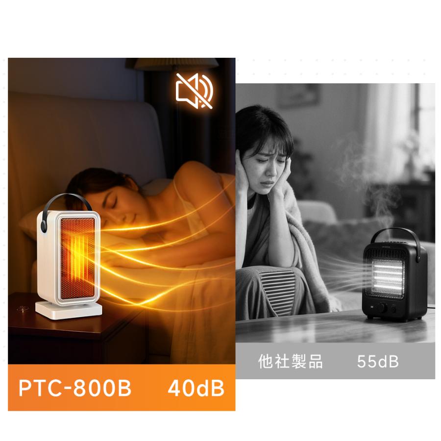 セラミックヒーター 小型 電気ファンヒーター 速暖 足元ヒーター 2段階
