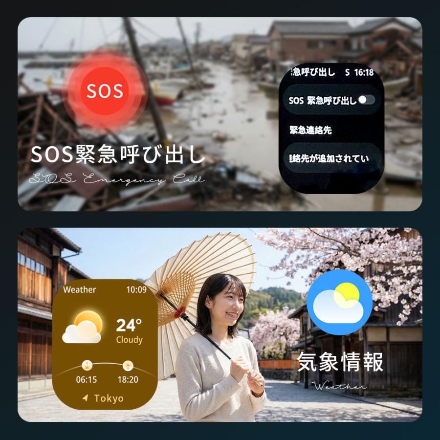 スマートウォッチ 通話機能付 AI搭載 血中酸素 1.97インチ大画面 心拍数 睡眠検測 歩数計 カメラ制御 IP67防水 腕時計 iPhone/Android対応 父の日 プレゼント | ブランド登録なし | 20