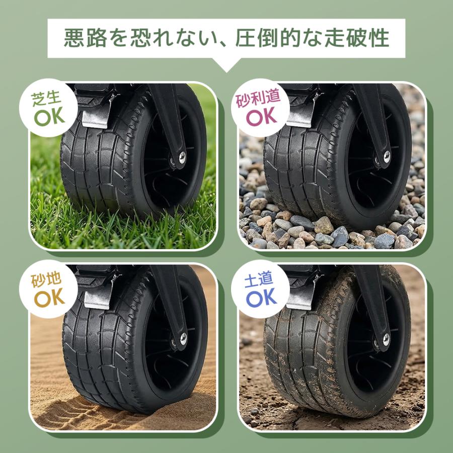 【期間限定・10%OFFクーポン】 キャリーワゴン キャリーカート 大容量 アウトドアワゴン 折り畳み ストッパー 軽量 4輪 ワイドタイヤ 後ろ開け 高耐荷重 2サイズ | ブランド登録なし | 08