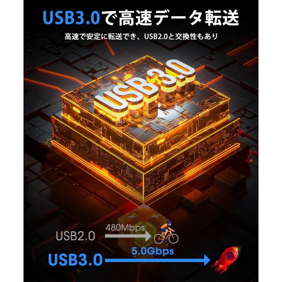 DVDドライブ CDドライブ 外付け USB3.0 DVD プレイヤー ポータブルドライブ CD/DVD読取/書込 Window/Mac 対応｜belando｜03