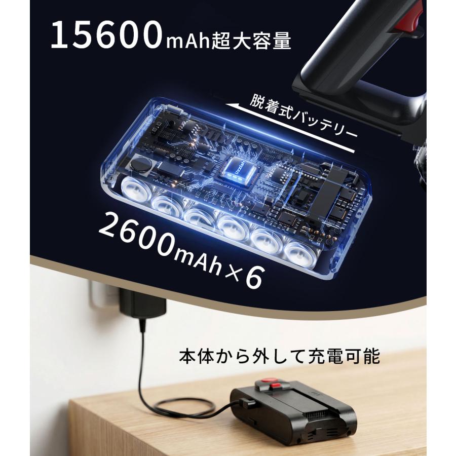 掃除機 コードレス掃除機 パワフル吸引 コードレス LEDライト 液晶