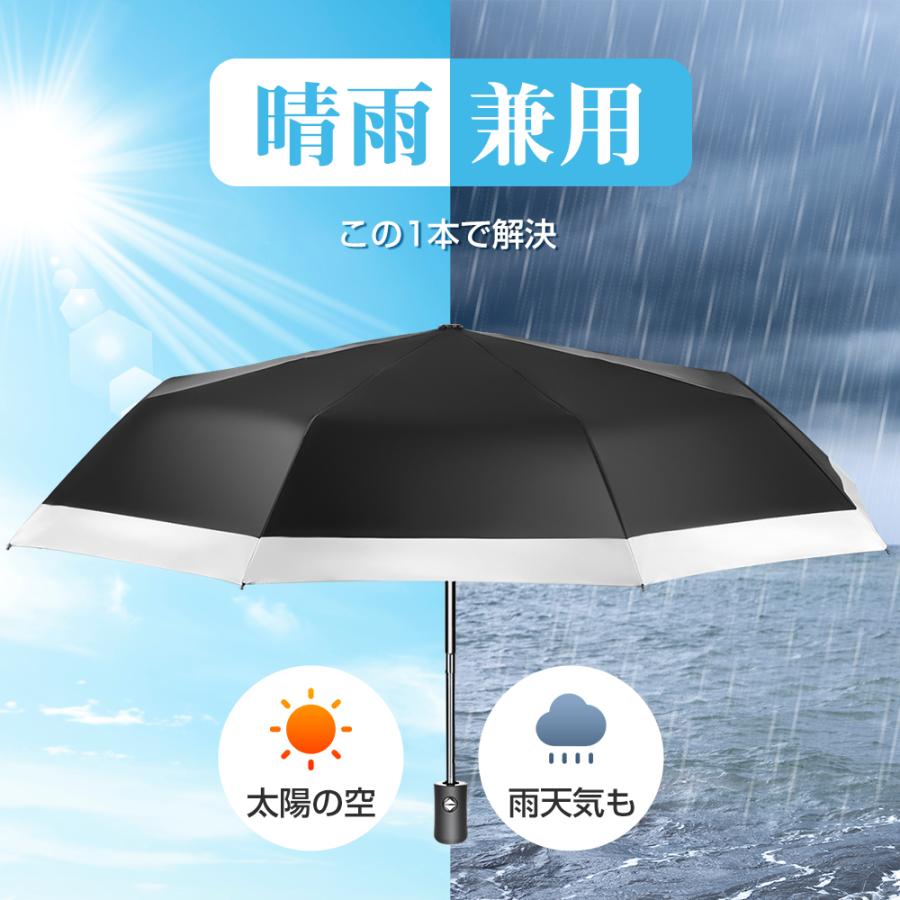 折りたたみ傘 晴雨兼用 日傘 完全遮光 UVカット 100％遮熱 8本骨 軽量 梅雨 折畳み傘 雨具 携帯 レディース 耐風 UV対策 紫外線対策 遮熱 遮光 コンパクト | ブランド登録なし | 15