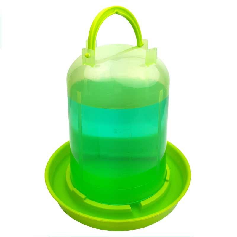 ニワトリ・キジ類サイズ)自動給水器 容量3L(緑スケルトン) : eバード