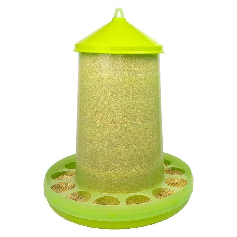 餌入れ 自動給餌器 スケルトン緑 容量16kg にわとり ちゃぼ うこっけい Feed Green16kg Eバード 通販 Yahoo ショッピング