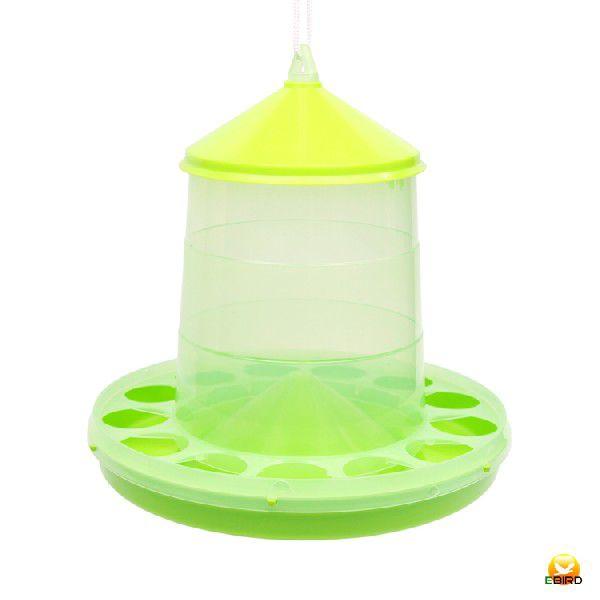 エサ入れ 自動給餌器 スケルトン緑 容量2kg にわとり ちゃぼ うこっけい 超大特価