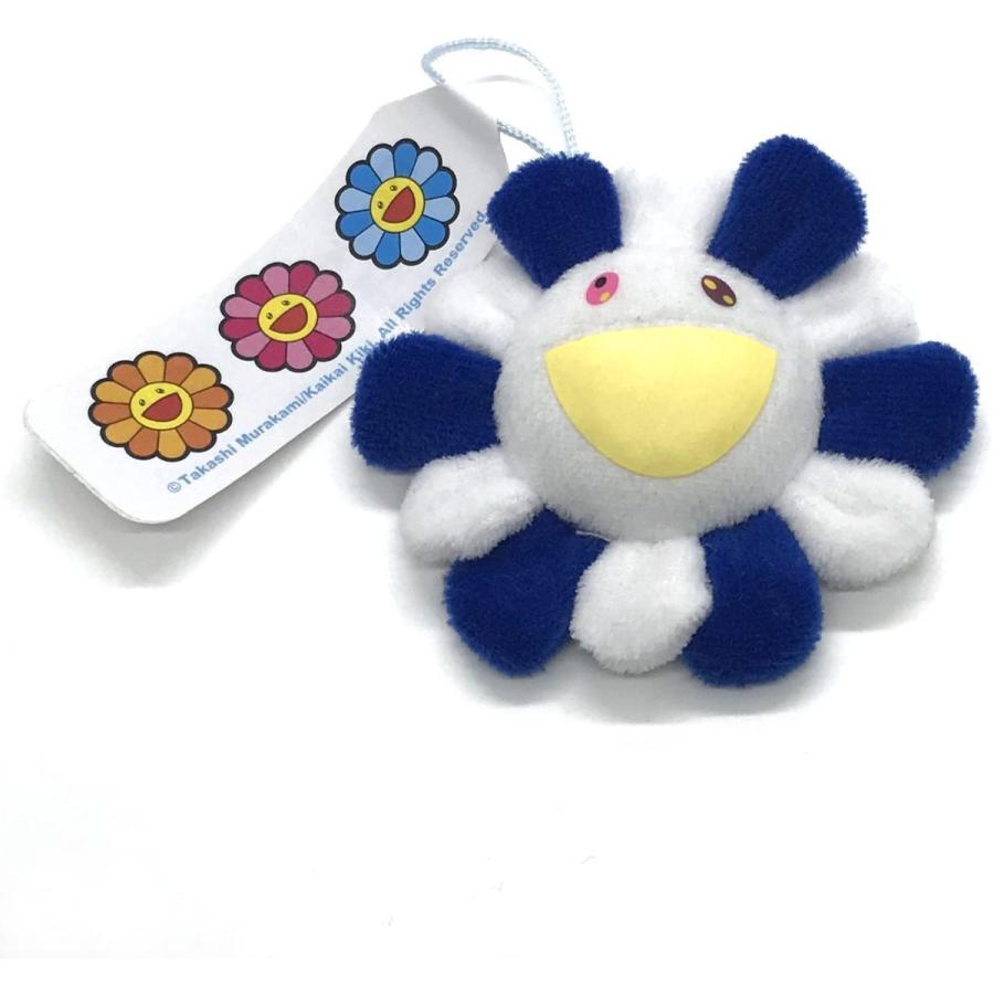 即日出荷 村上隆 Kaikai Kiki お花 ぬいぐるみ バッジ 兼 ストラップ 直径 8 M ブルー 格安人気 M Mahdi Net