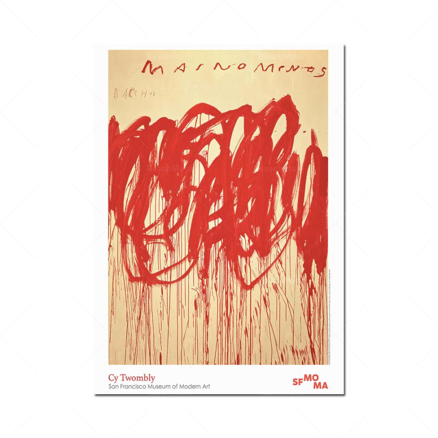 ポスター サイ トゥオンブリー Cy Twombly キャンバス アート イラスト インテリア 雑貨 海外製 枠なし 15x20cm｜believe555｜05