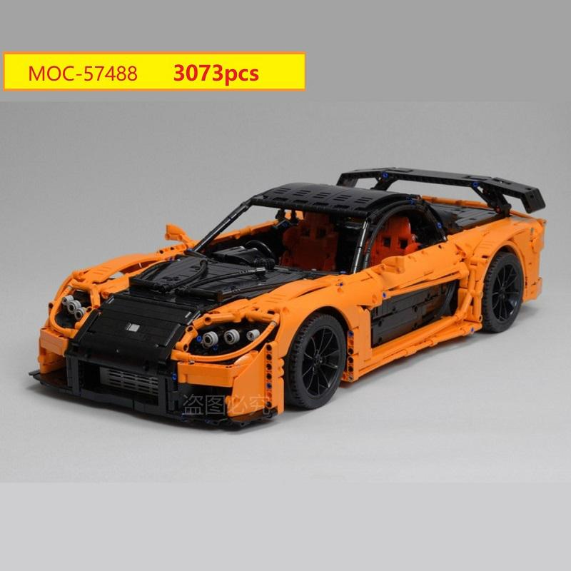 ブロック おもちゃ 子供 知育玩具 LEGO互換 テクニック RX-7 FD3S 