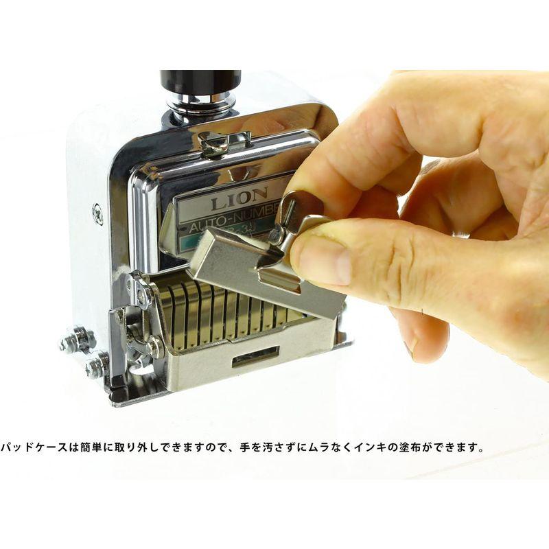 アイテム勢ぞろいライオン事務器 スタンプ ナンバリング 10桁 B型 E字体 3様式 B-33 印鑑関連用品 