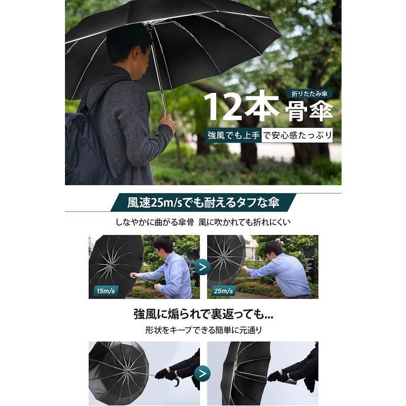 ❤️新品❤️折りたたみ傘 晴雨兼用 ワンタッチ自動 逆折り式 高撥水 UVカット