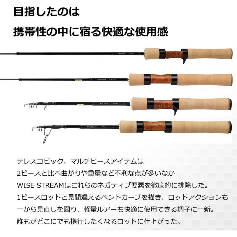 買換応援 ダイワ(DAIWA) トラウト/ネイティブ ワイズストリーム 53L-3・Q ブラック