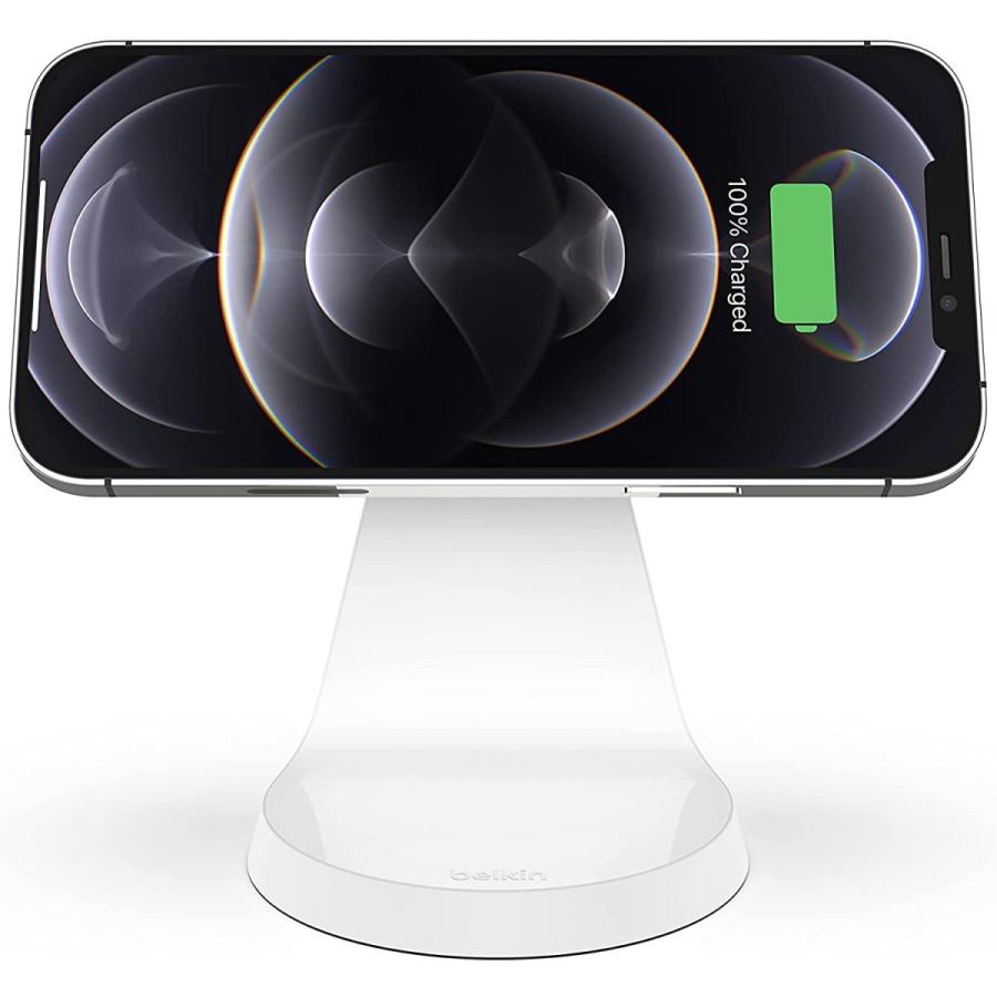 Belkin公式 ベルキン 磁気ワイヤレス充電スタンド MagSafe対応 急速充電 iPhone13/12 シリーズ対応 電源アダプタ付き 7.5W BOOSTUP WIB003dq|belkin|10