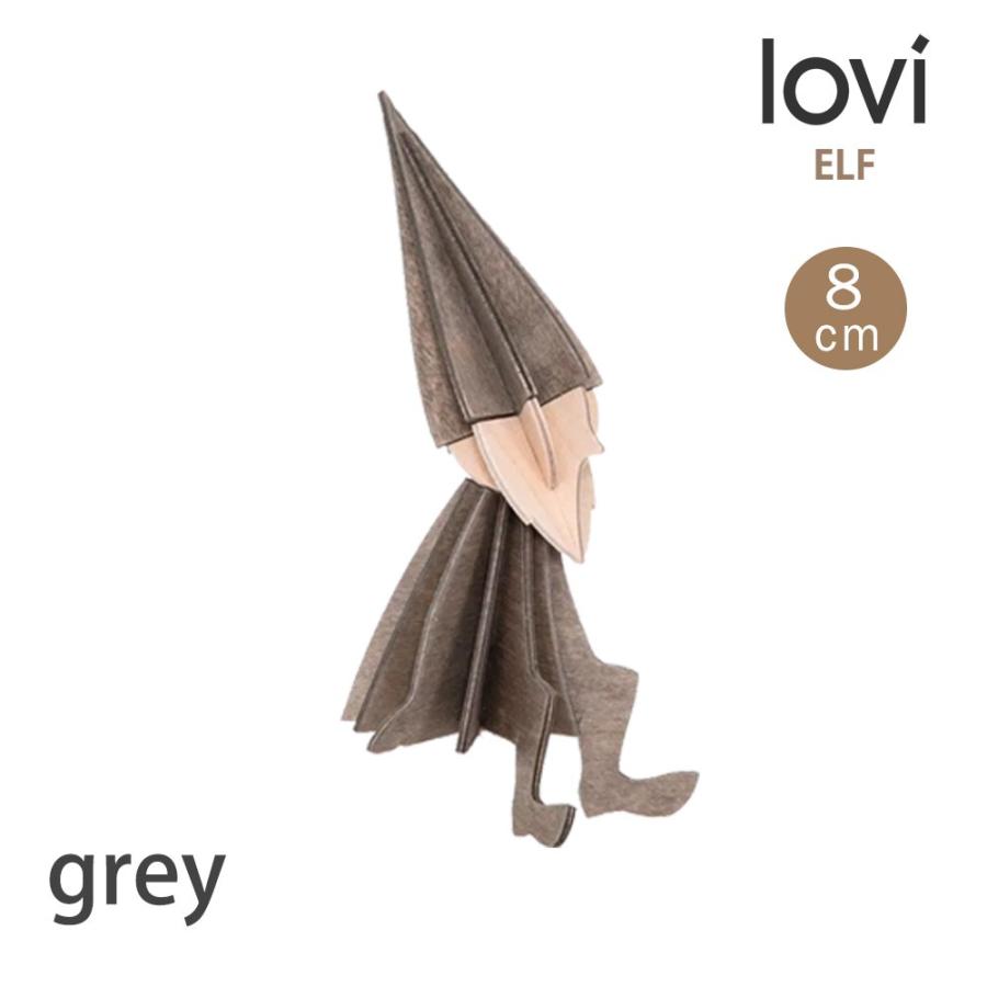 lovi（ロヴィ） 北欧雑貨 置物 木製 オブジェ 飾り 玄関 エルフ S 8cm