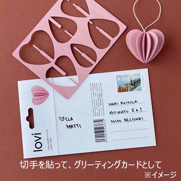 lovi（ロヴィ） ハート オーナメント 木製 北欧雑貨 6.8cm 飾り 置物