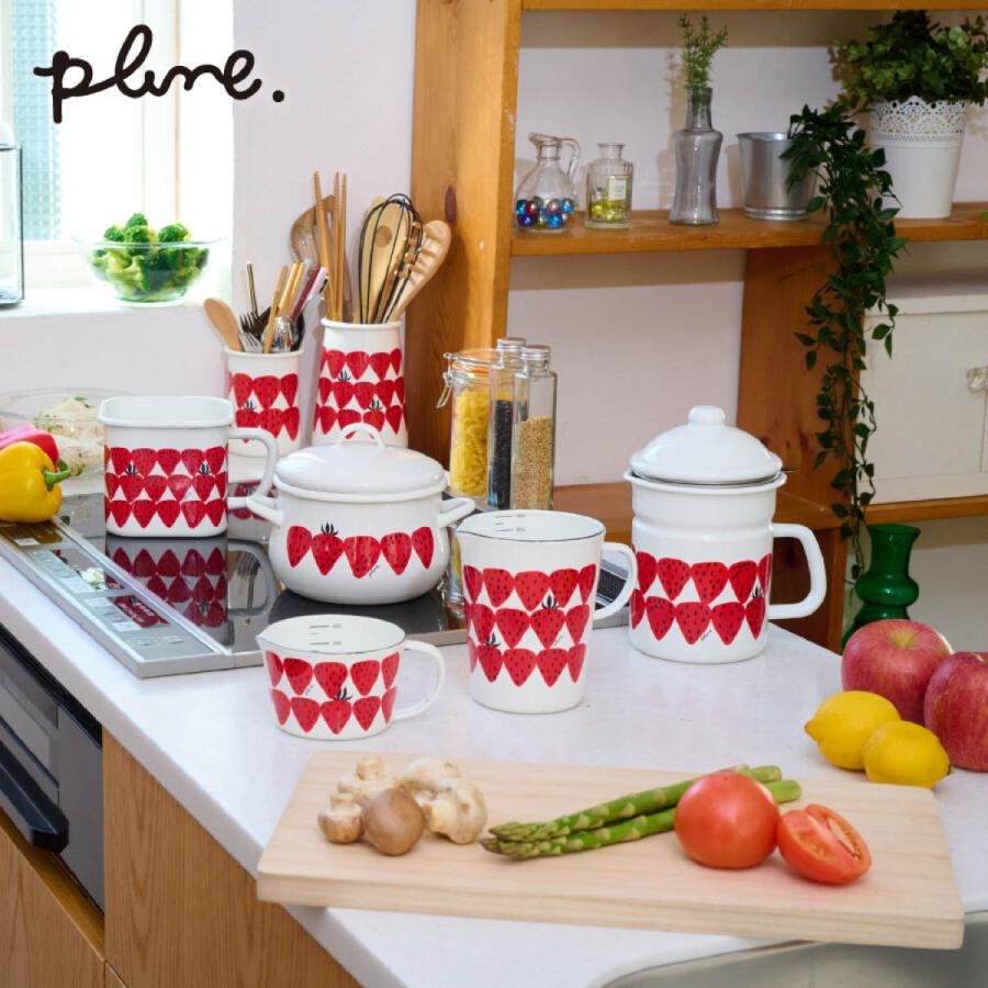 Plune.（プルーン） ホーロー メジャーカップ 計量カップ 猫 犬 レモン