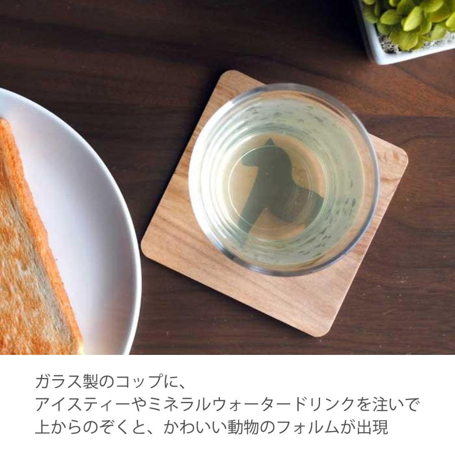 コースター 木製 おしゃれ ウッド 4枚セット 北欧雑貨 北欧 ダーラナ