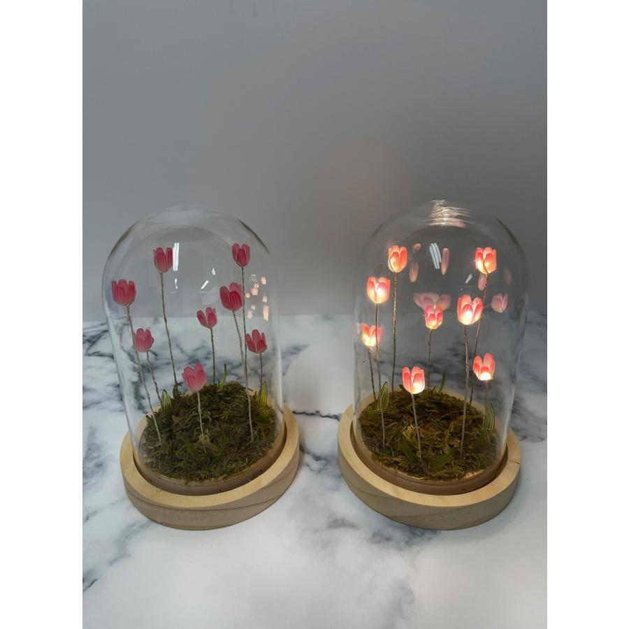 ルームライト Flower glass dome フラワーガラスドーム 東洋石創 お花
