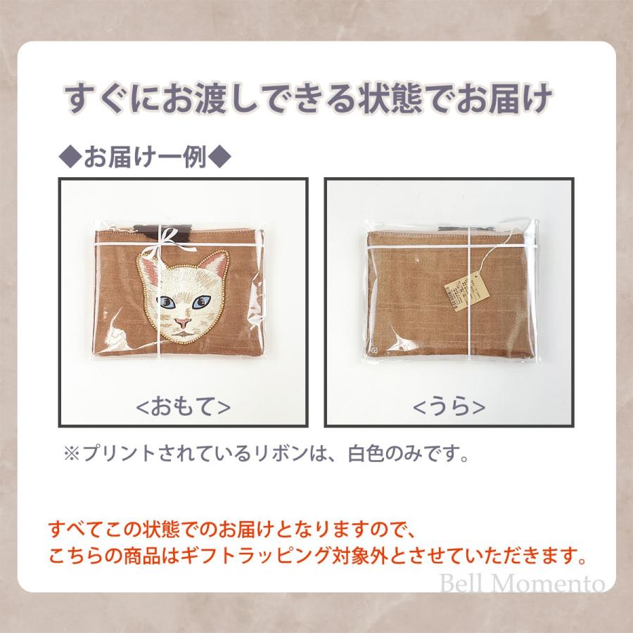 ポーチ 小物入れ フラット 通帳 サニタリー 猫 おしゃれ キャット刺繍