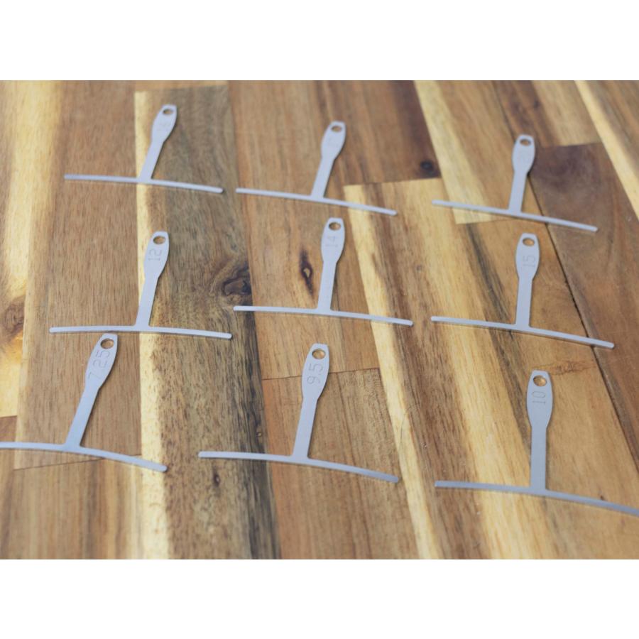 StewMac Understring Radius gauge スタンダード幅 9個組 未使用品 radiusgaugesetof9