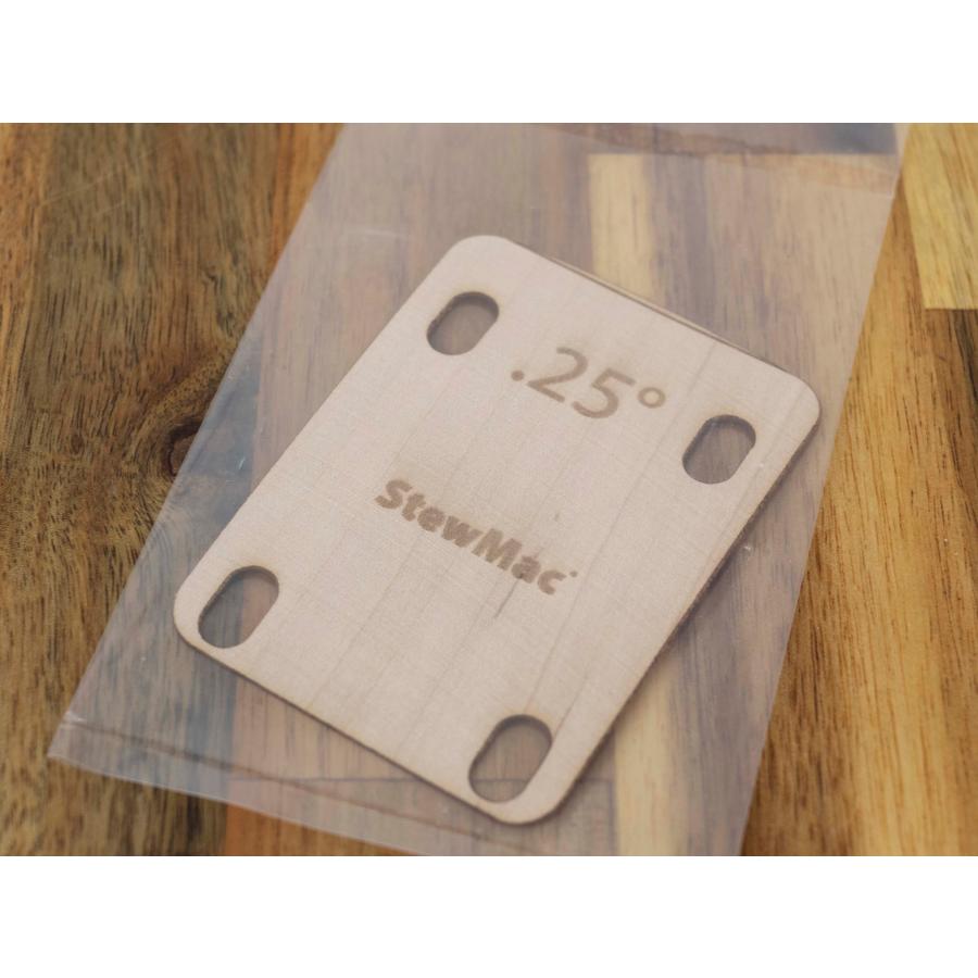 STEWMAC ネックシム ギター用 メイプル製 0.25° 未使用品 StewMac Neck