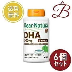 Dear-Natura 【×6個】アサヒ ディアナチュラ DHA with イチョウ葉 240 