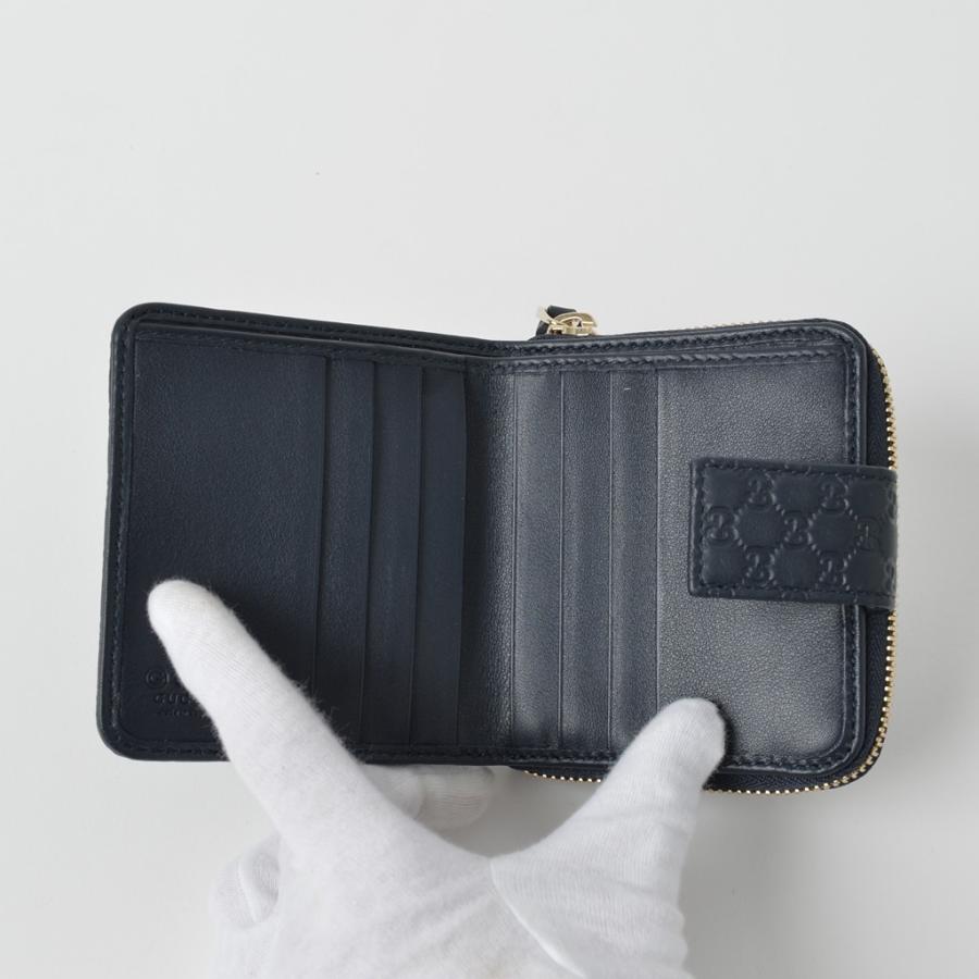 グッチシマ グッチ GUCCI｜2つ折り財布｜レザー｜黒｜449395 : BELLA