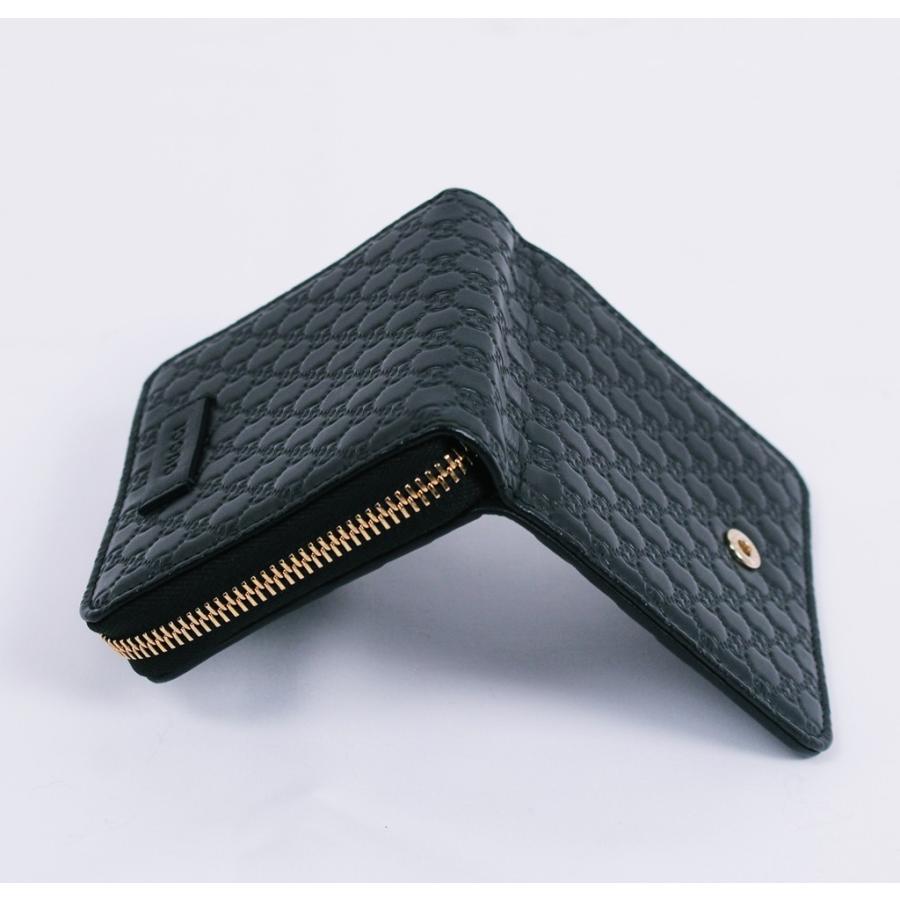 グッチシマ グッチ GUCCI｜2つ折り財布｜レザー｜黒｜449395 : BELLA