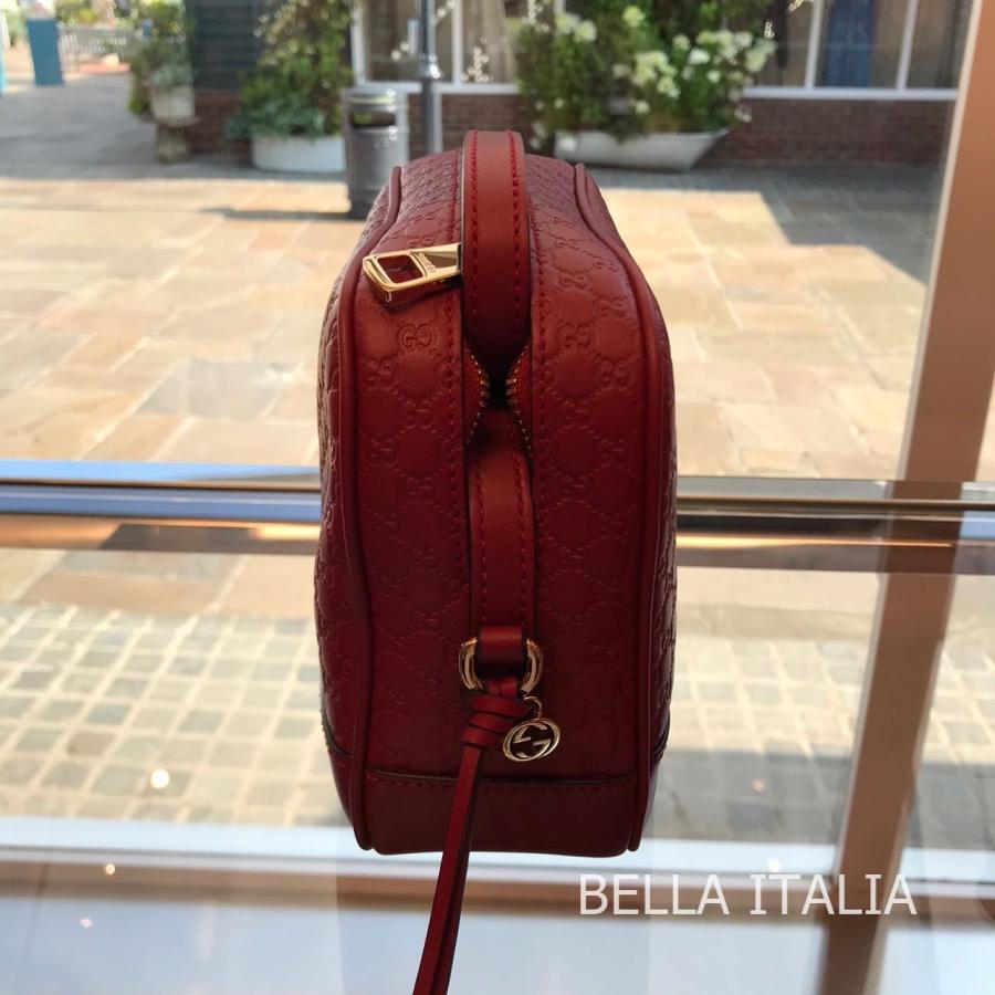 GUCCI グッチ レディース GG型押し レザーショルダー ポーチ 赤 セール｜bella-italia1956｜04