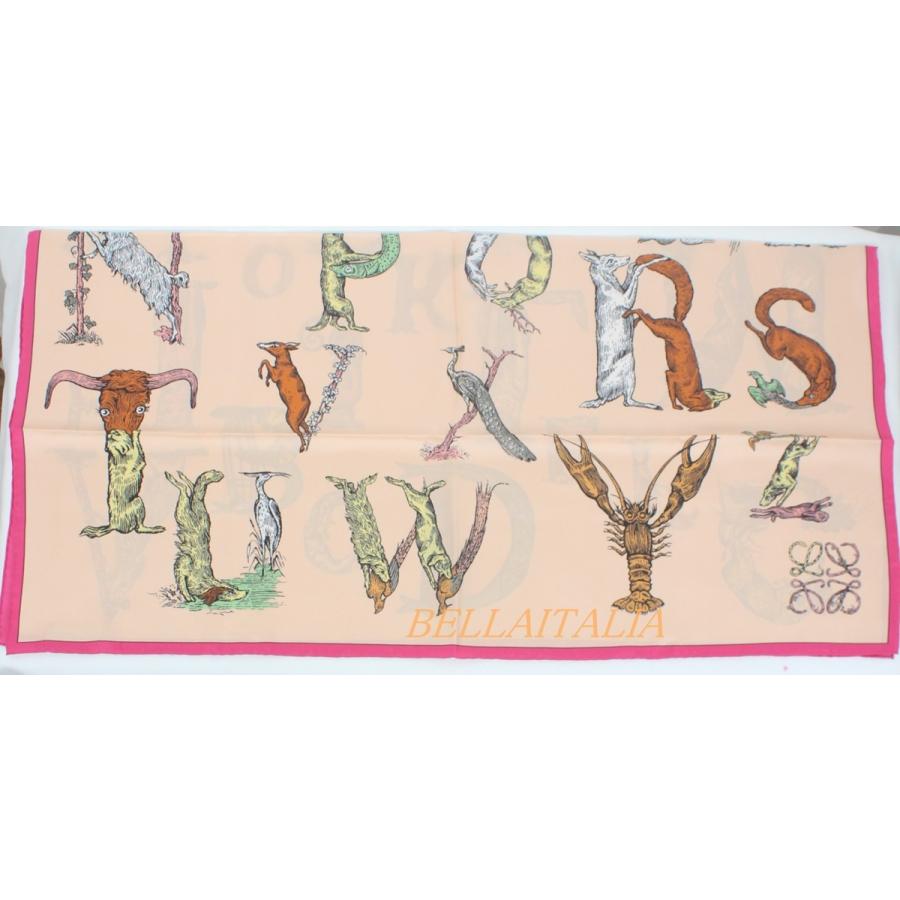 LOEWE（ロエベ） レディース スカーフ シルク プリント アナグラム