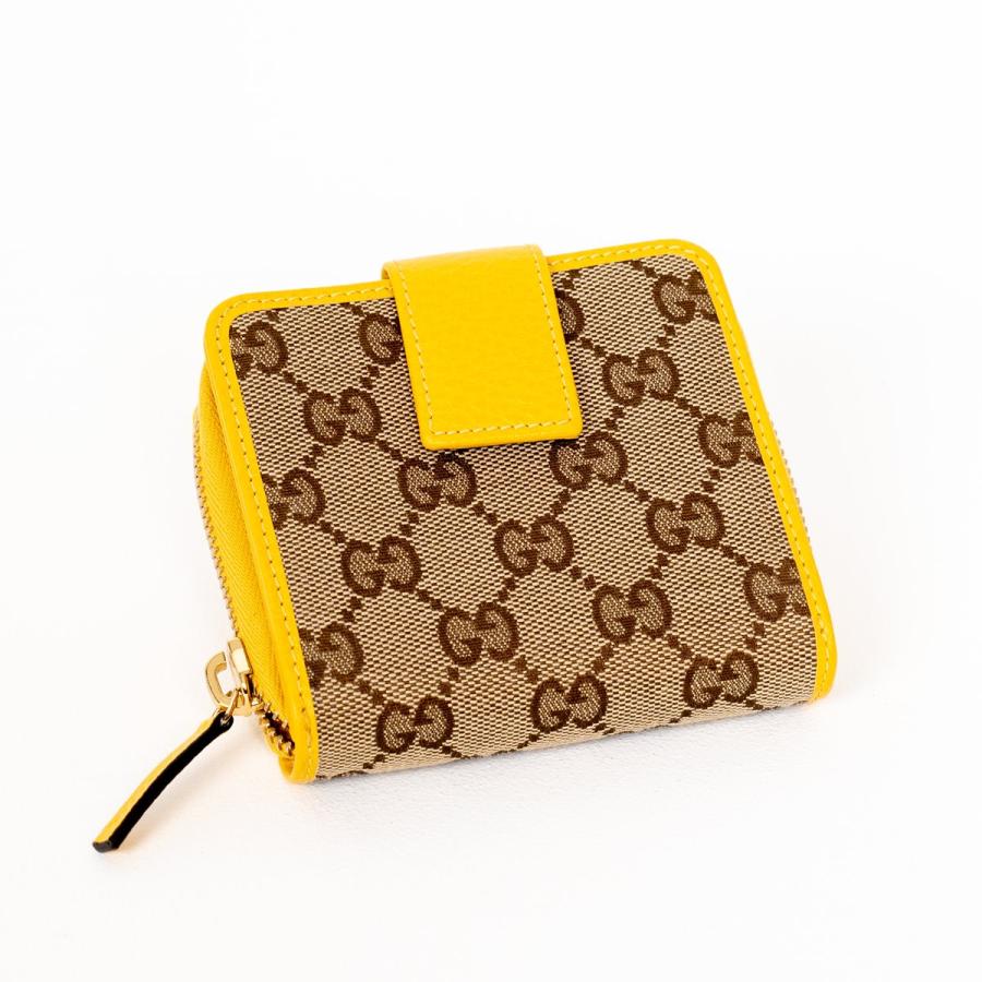 GUCCI（グッチ） レディース 財布 2つ折り ジャガード イエロー