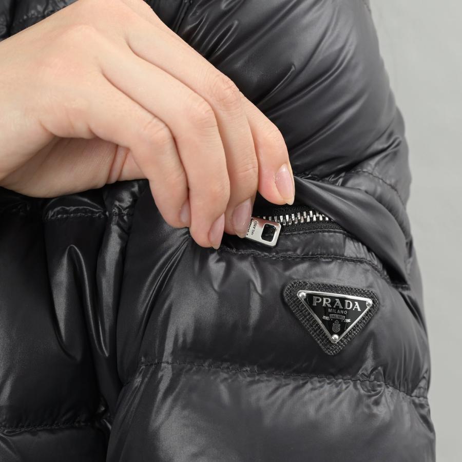 PRADA プラダ ブルゾン ダウン ナイロン レディース 黒 セール PRADA プラダ ブルゾン ダウン ナイロン レディース 黒 セール