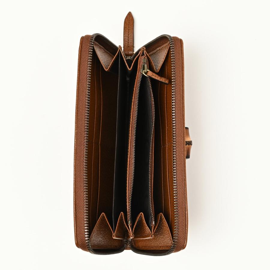 GUCCI　グッチ☆長財布　ブラック　ナイロン　バンブー　ラウンドジップ バンブー グッチ gucci ジップアラウンド長財布 : BELLA ITALIA - 通販