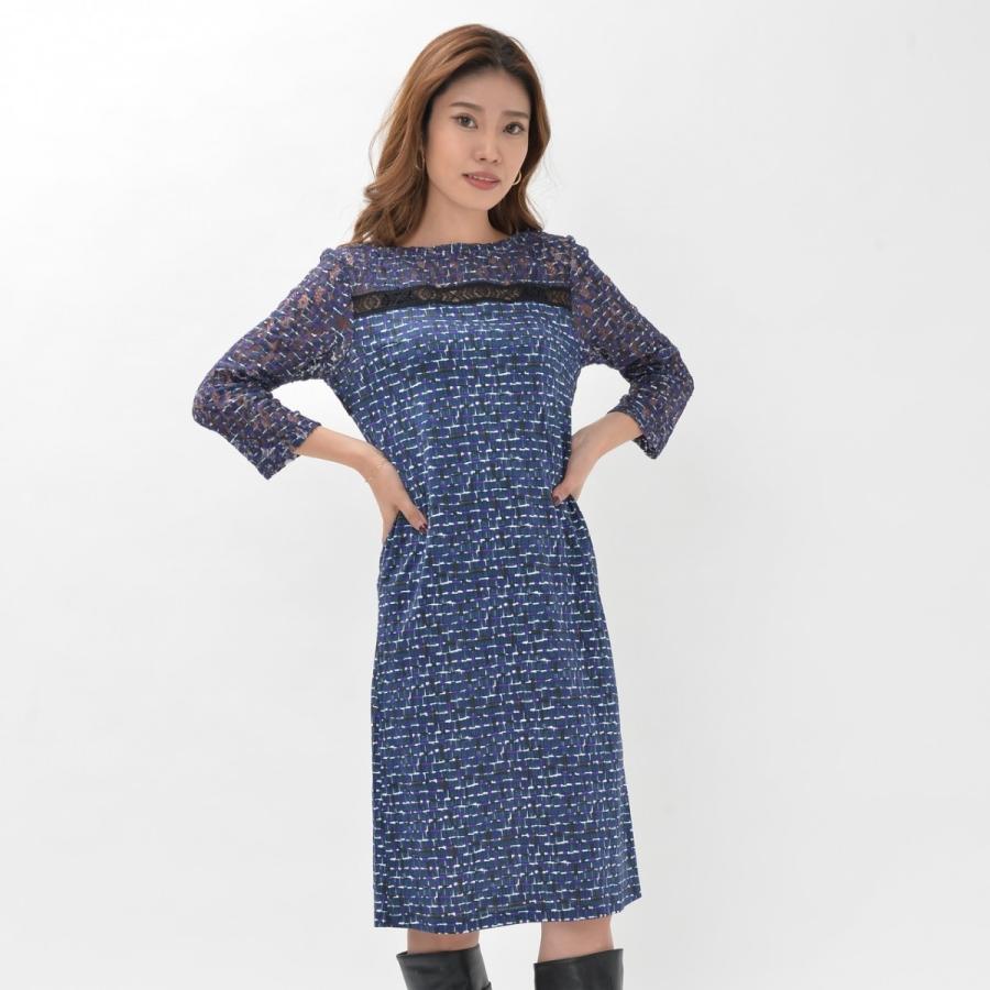 ボッテガヴェネタ ワンピース 春 秋 冬 Bottega Veneta きれいめ 女らしいシルエット お袖短め レース柄 プリント柄 ひざたけ 779 Bella Italia 通販 Yahoo ショッピング