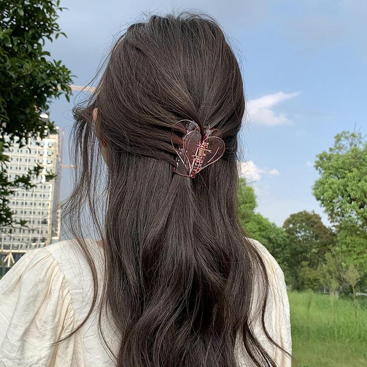 ヘアアクセサリー 韓国風 高品質 ヘアアクセ ヘアクリップ ハート マーブル セール大人 可愛い デイリールック まとめ買い