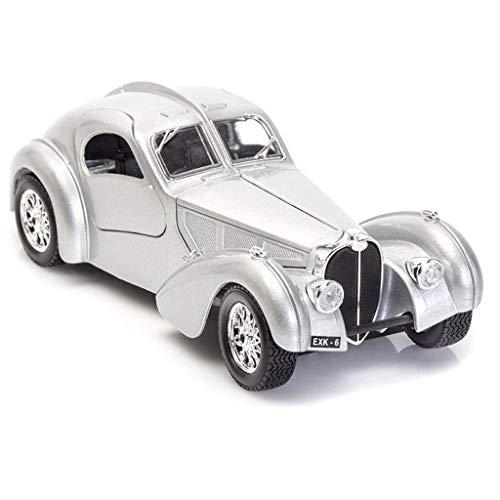 ブラーゴ ブガッティ ミニカー 1/24 アトランティック BUGATTI ATLANTIC TYPE 57SC 1936 (シルバー)｜bellamacchina｜04