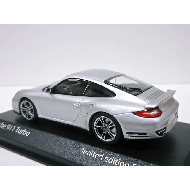 欧州限定 1/43 ポルシェ911 ターボ (シルバー) 997/2型 2009｜bellamacchina｜02