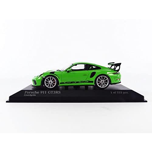 ミニチャンプス 1/43 ポルシェ 911 (991 2) GT3 RS 2018 トカゲグリーン シルバーリム 333台限定｜bellamacchina｜02