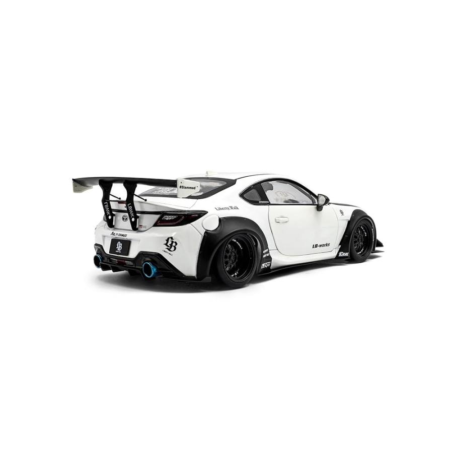 ソリド トヨタ GR86 ミニカー 1/18 TOYOTA LBWK Body Kit 2024 (パールホワイト)の画像