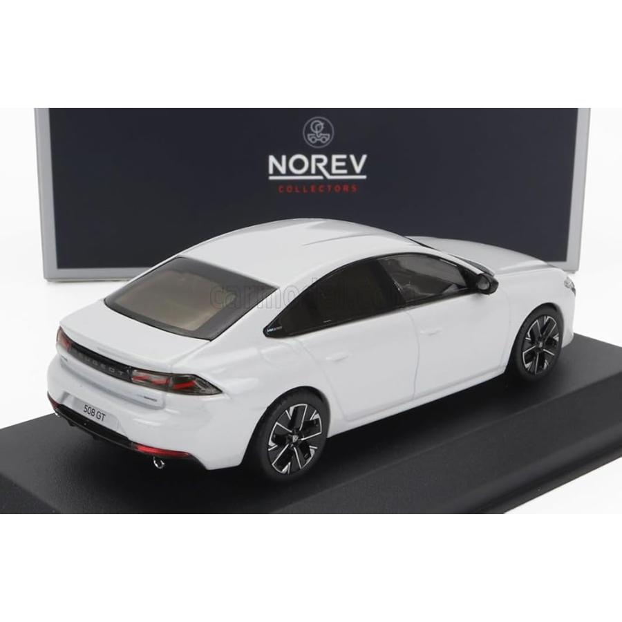 Miniature Peugeot 508 GT Hybrid 2023 Selenium gris 1/43