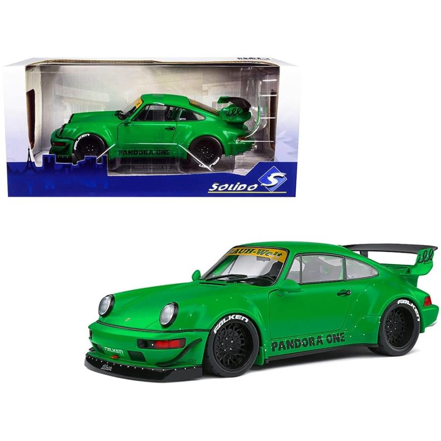 ミニカー 1/18 ポルシェ 911 964 SOLIDO RWB RAUH WELT 1992 GREEN