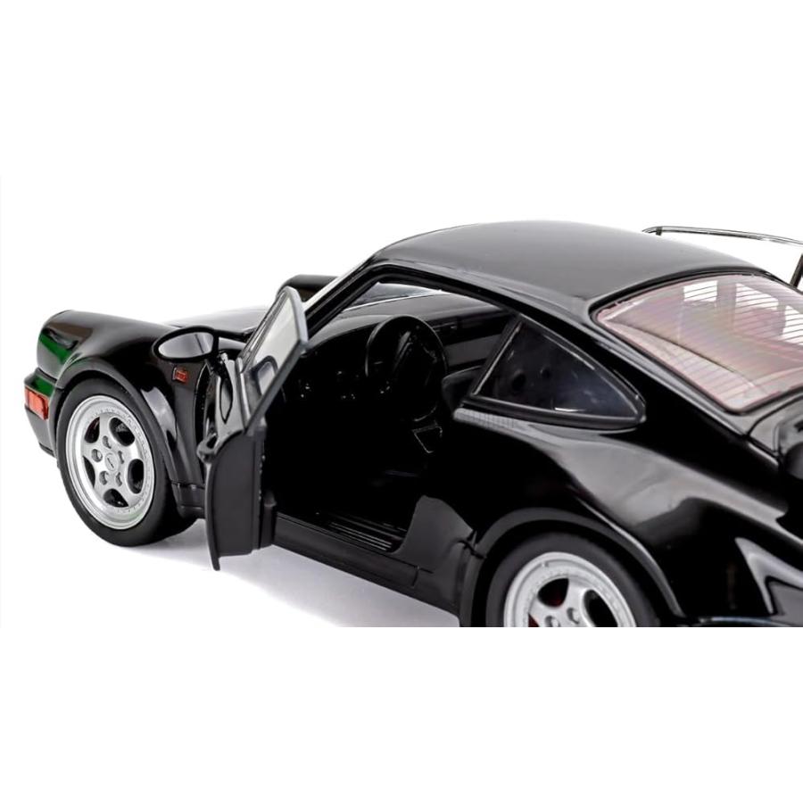 WELLY ポルシェ ミニカー 1/18 PORSCHE 911 964 ターボ (ブラック