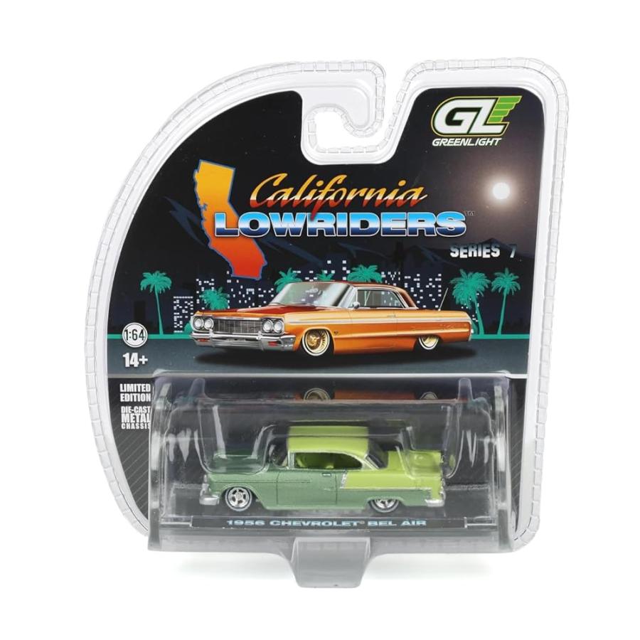 Greenlight アメ車 ミニカー 1/64 ベルエア ローライダー 1956